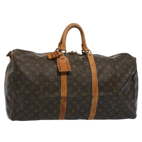 LOUIS VUITTON Monogram Keepall Bandouliere 55 Boston Bag M41414 LV Auth 58561 - Picture 1 of 16